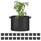 Grow Bags YSSOA, pacote com 20 unidades, tecido não tecido de aeração de 37,85 L, preto