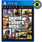Gta V 5 Grand Theft Auto V Premium PS 4 Mídia Física Legendado em Português BR