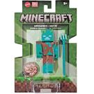 Gtp08 minecraft vanilla figuras 3,25 drowned- noyé jcn41 - mattel (43106)