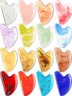 Gua Sha Facial Tools Sherr 16 unidades para resina de massagem facial