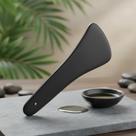 Gua Sha Massagem Pedra Obsidiana Preta Facial 3 - Gold Gua Sha Massagem Pedra Obsidiana Preta Facial 3 - Gold