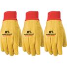 Guantes para trabajo Wells Lamont de poliéster y algodón, estándar, paquete de 3