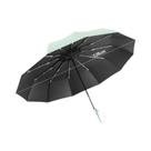Guarda-Chuva Automático Extra Grande De 12 Varetas, Resistente Ao Vento, Portátil, Dobrável, Preto
