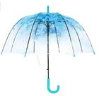 Guarda-chuva Bubble Gxybb Cherry Blossoms azul transparente