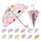 Guarda-chuva Bubble Wxjiahetai Kids transparente rosa transparente para gatos