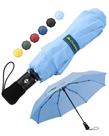 Guarda-chuva Chakipee Travel Compact à prova de vento, 97 cm, azul celeste