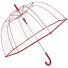 Guarda-chuva Clear Dome The Weather Station Transparente Vermelho 132cm