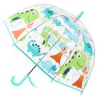 Guarda-chuva Cybyq-Family Kids Clear Dome, dinossauro à prova de vento Guarda-chuva Cybyq-Family Kids Clear Dome, dinossauro à prova de vento