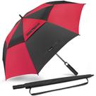 Guarda-chuva de golfe NINEMAX NINEMAX 54 polegadas à prova de vento preto/vermelho Guarda-chuva de golfe NINEMAX NINEMAX 54 polegadas à prova de vento preto/vermelho