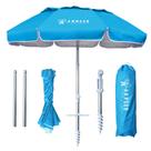 Guarda-chuva de praia AMMSUN 1,8 m com âncora de areia UPF 50+ Sky Blue Guarda-chuva de praia AMMSUN 1,8 m com âncora de areia UPF 50+ Sky Blue