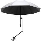 Guarda-chuva de praia XLINGZA UPF 50+ com braçadeira ajustável preta