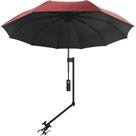 Guarda-chuva de praia XLINGZA UPF 50+ com braçadeira ajustável vermelha Guarda-chuva de praia XLINGZA UPF 50+ com braçadeira ajustável vermelha