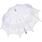 Guarda-chuva de renda, guarda-sol BABEYOND Vintage Wedding Bridal, branco