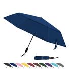 Guarda-chuva de viagem TradMall com dossel duplo ventilado 114 cm azul marinho