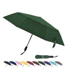 Guarda-chuva de viagem TradMall com dossel duplo ventilado 114 cm verde escuro