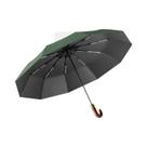 Guarda-chuva Dobrável Com Proteção UV UPF50+ E Cabo Curvo, Compacto, Para Sol E Chuva, Design Casual