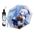 Guarda-chuva Genshin Impacts Ganyu Anime à prova de vento à prova de vento à prova d'água
