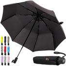 Guarda-chuva Gorilla Grip Windproof Compact Stick preto 42 polegadas Guarda-chuva Gorilla Grip Windproof Compact Stick preto 42 polegadas