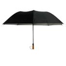 Guarda Chuva Grande Duplo Resistente Automático Cabo Madeira