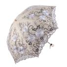 Guarda-chuva Honeystore Vintage Lace UV Sun Folding Grey