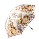 Guarda-chuva Honeystore Wedding Lace Sun UV Parasol 1812 Amarelo