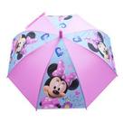 Guarda chuva infantil rosa minnie sorridente - disney