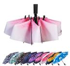 Guarda-chuva LANBRELLA Compact Invertido Dobrável T2.7-Red Lotus