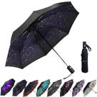 Guarda-chuva LLANxiry Compact Travel à prova de vento à prova de vento (Star) Guarda-chuva LLANxiry Compact Travel à prova de vento à prova de vento (Star)
