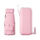 Guarda-chuva Mini Dobrável UPF50+ De Vinil, Pequeno E Portátil Para Viagem, Proteção Ultravioleta
