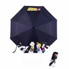 Guarda-chuva portátil à prova de vento, dobrável, leve, Snoopy Anime Guarda-chuva portátil à prova de vento, dobrável, leve, Snoopy Anime