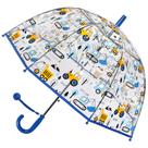 Guarda-chuva RONIARE Kids Clear Bubble para chuva, à prova de vento, carro, azul