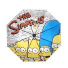 Guarda-chuva Simpsons Anime à prova de vento resistente a UV transparente