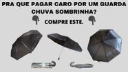 Guarda Chuva Sombrinha 8 varetas Preto Asa De Morcego