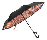 Guarda Chuva Teramo Invertido Fazzoletti Automático Cores Cor Laranja/azul/branco