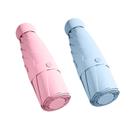 Guarda-chuva Trenovo Travel Mini dobrável compacto com estojo rosa e azul