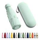 Guarda-chuva Trenovo Travel Mini dobrável compacto com estojo verde claro