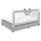 Guarda-corpo de Cama HONEY JOY para Crianças - 175cm, Extra Longo, Cinza