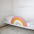 Guarda-corpo de Cama Meamel Premium 3 em 1 para Crianças - com Cabeceira Decorativa