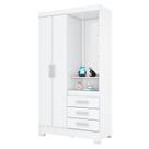Guarda Roupa 02 portas e 03 Gavetas Pequin B64 Branco - Henn - Briz