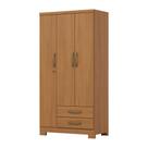 Guarda Roupa 03 portas e 02 Gavetas Açaí DA133 Cinamomo - Henn Guarda Roupa 03 portas e 02 Gavetas Açaí DA133 Cinamomo - Henn