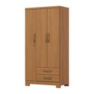 Guarda Roupa 03 portas e 02 Gavetas Açaí DA133 Cinamomo - Henn Guarda Roupa 03 portas e 02 Gavetas Açaí DA133 Cinamomo - Henn