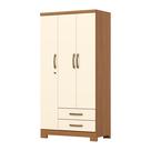 Guarda Roupa 03 portas e 02 Gavetas Açaí DA133 Cinamomo Off White - Henn Guarda Roupa 03 portas e 02 Gavetas Açaí DA133 Cinamomo Off White - Henn