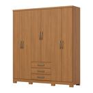 Guarda Roupa 06 portas e 03 Gavetas Caju DA136 Cinamomo - Henn