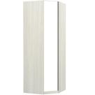Guarda Roupa 1 Porta 1 Cabideiro Legno Crema Com Branco Mat