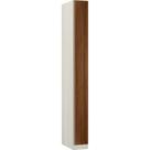 Guarda-roupa 1 Porta 25cm Legno Crema Com Nogueira Dourado