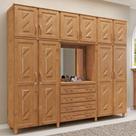 Guarda-roupa 10 Portas 4 Gavetas Capelinha Freijó Madeira Pinus - Cavazotto