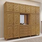 Guarda-Roupa 10 Portas 4 Gavetas Imbuia Capelinha Madeira Pinus - Cavazotto
