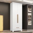 Guarda Roupa 100% MDF 2 Portas 1 Gaveta Smart Plus Espresso Móveis Guarda Roupa 100% MDF 2 Portas 1 Gaveta Smart Plus Espresso Móveis