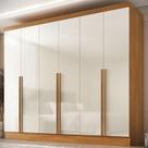 Guarda-roupa 100% Mdf 6 Portas 3 Gavetas Lisboa Yescasa