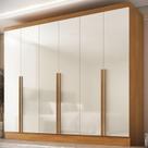 Guarda-roupa 100% Mdf 6 Portas 3 Gavetas Lisboa Yescasa